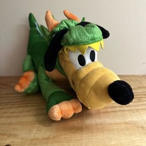 Disney Store Authentic Plush Dragon Pluto 18"‎ Dog RARE HTF Costume Lizard